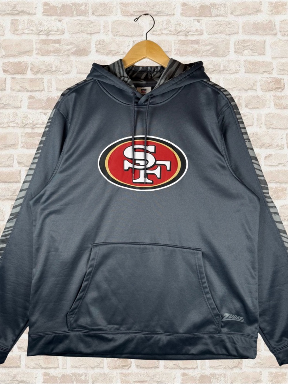 Men’s NFL San Francisco 49ers Gray Hoodie Size XL